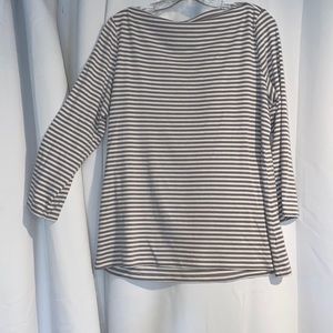 2for$20 bundle Old Navy Boat Neck Pullover in gray and white stripes
